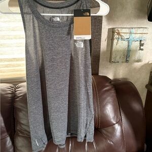 The North Face Charcoal Striped Tee